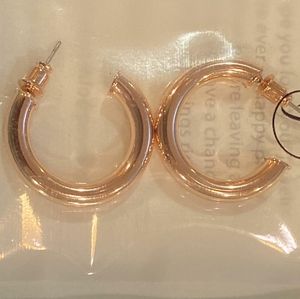 14K Gold Women's Large Opening Earrings